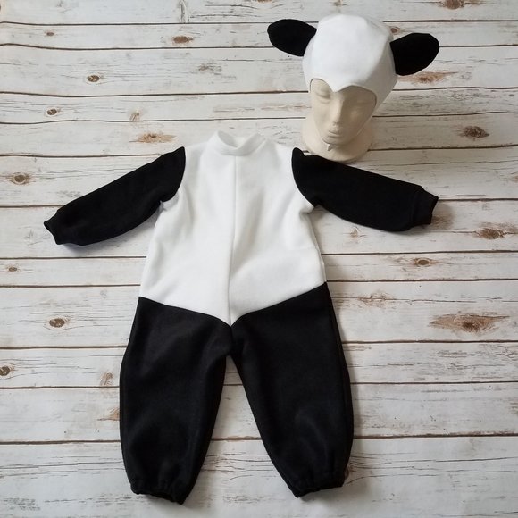 Panda Bear Baby Fleece Costume - Picture 1 of 12